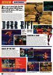 Scan du test de Dark Rift paru dans le magazine Nintendo Official Magazine 67, page 1