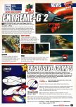 Scan of the preview of Extreme-G 2 published in the magazine Nintendo Official Magazine 68, page 1