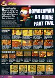 Scan of the walkthrough of Bomberman 64 published in the magazine Nintendo Official Magazine 68, page 1