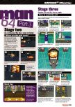 Scan of the walkthrough of Bomberman 64 published in the magazine Nintendo Official Magazine 69, page 2