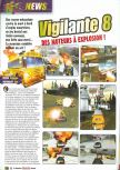 Scan of the preview of Vigilante 8 published in the magazine Le Magazine Officiel Nintendo 14, page 1