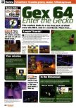 Scan of the review of Gex 64: Enter the Gecko published in the magazine Nintendo Official Magazine 74, page 1