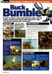 Scan of the review of Buck Bumble published in the magazine Nintendo Official Magazine 74, page 1