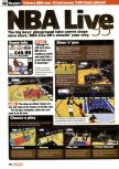 Scan of the review of NBA Live 99 published in the magazine Nintendo Official Magazine 76, page 1