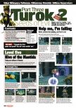 Scan of the walkthrough of Turok 2: Seeds Of Evil published in the magazine Nintendo Official Magazine 78, page 1
