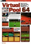 Scan of the review of Virtual Pool 64 published in the magazine Nintendo Official Magazine 79, page 1