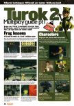 Scan of the walkthrough of Turok 2: Seeds Of Evil published in the magazine Nintendo Official Magazine 79, page 5