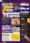 Scan of the preview of Taz Express published in the magazine Nintendo Official Magazine 79, page 1