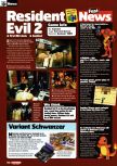 Scan of the preview of Resident Evil 2 published in the magazine Nintendo Official Magazine 80, page 1