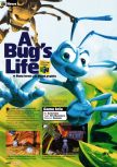 Scan of the preview of A Bug's Life published in the magazine Nintendo Official Magazine 81, page 1