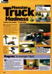 Scan of the preview of Monster Truck Madness 64 published in the magazine Nintendo Official Magazine 81, page 1