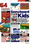 Scan of the review of Snowboard Kids published in the magazine Nintendo Official Magazine 81, page 1