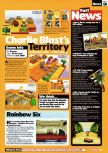 Scan de la preview de Charlie Blast's Territory paru dans le magazine Nintendo Official Magazine 81, page 1