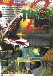 Scan of the review of Turok 2: Seeds Of Evil published in the magazine Le Magazine Officiel Nintendo 10, page 1