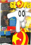 Scan of the review of Glover published in the magazine Le Magazine Officiel Nintendo 10, page 1
