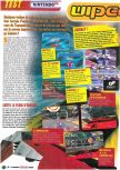 Scan of the review of WipeOut 64 published in the magazine Le Magazine Officiel Nintendo 10, page 1