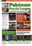 Scan of the review of Pokemon Puzzle League published in the magazine Nintendo Official Magazine 100, page 1