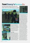 Scan of the review of Tom Clancy's Rainbow Six published in the magazine N64 Gamer 23, page 1