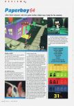 Scan of the review of Paperboy published in the magazine N64 Gamer 23, page 1