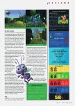 Scan of the review of A Bug's Life published in the magazine N64 Gamer 23, page 2