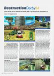 Scan of the review of Destruction Derby 64 published in the magazine N64 Gamer 23, page 1