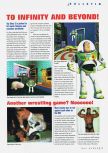 Scan of the preview of Toy Story 2 published in the magazine N64 Gamer 23, page 1