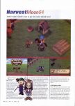 Scan of the review of Harvest Moon 64 published in the magazine N64 Gamer 26, page 1