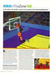 Scan du test de NBA Pro 98 paru dans le magazine N64 Gamer 03, page 1