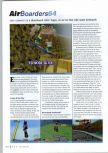 Scan of the review of Airboarder 64 published in the magazine N64 Gamer 06, page 1