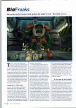 Scan du test de Bio F.R.E.A.K.S. paru dans le magazine N64 Gamer 06, page 1