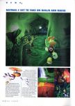 Scan of the preview of Rayman 2: The Great Escape published in the magazine N64 Gamer 07, page 1