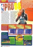 Scan du test de NBA Pro 98 paru dans le magazine Le Magazine Officiel Nintendo 04, page 1