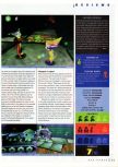 Scan of the review of Starshot: Space Circus Fever published in the magazine N64 Gamer 10, page 4