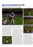 Scan of the review of NFL Quarterback Club '99 published in the magazine N64 Gamer 10, page 1