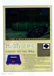 Scan of the article The 4 Meg RAM Expansion published in the magazine N64 Gamer 10, page 1