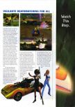 Scan of the preview of Vigilante 8 published in the magazine N64 Gamer 10, page 1