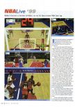 Scan of the review of NBA Live 99 published in the magazine N64 Gamer 11, page 1