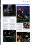 Scan of the preview of Donkey Kong 64 published in the magazine N64 Gamer 13, page 1