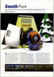 Scan of the review of South Park published in the magazine N64 Gamer 13, page 1