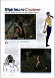 Scan of the review of Nightmare Creatures published in the magazine N64 Gamer 13, page 1