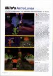 Scan du test de Milo's Astro Lanes paru dans le magazine N64 Gamer 13, page 1