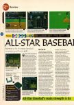 Scan of the review of All-Star Baseball 99 published in the magazine 64 Magazine 16, page 1