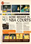 Scan du test de Kobe Bryant in NBA Courtside paru dans le magazine 64 Magazine 16, page 1