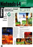 Scan de la preview de Mystical Ninja 2 paru dans le magazine Electronic Gaming Monthly 118, page 1