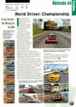 Scan de la preview de World Driver Championship paru dans le magazine Electronic Gaming Monthly 119, page 21