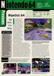 Scan of the preview of WipeOut 64 published in the magazine Electronic Gaming Monthly 110, page 1
