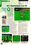 Scan of the preview of NFL Quarterback Club '99 published in the magazine Electronic Gaming Monthly 112, page 8