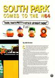 Scan of the article South Park comes to the N64 published in the magazine Electronic Gaming Monthly 114, page 2