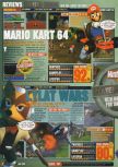 Scan of the review of Mario Kart 64 published in the magazine Nintendo World 1, page 1