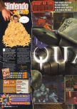 Scan of the review of Quake II published in the magazine Nintendo World 2, page 1